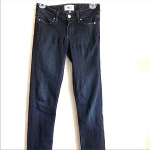 PAIGE Skyline Skinny Dark Blue Jeans in size 24